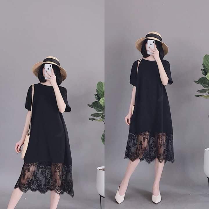Đầm bigsize 🔥  ẢNH THẬT 🔥 váy đen bigsize công sở