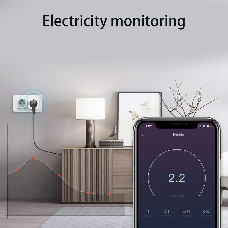 Ổ cắm thông minh WU 16A Tuya ZigBee kết nối wifi không dây điều khiển từ xa