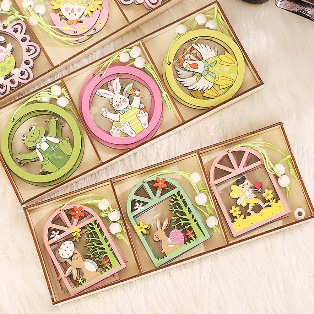 Phụ Kiện Treo Trang Trí Hình Thỏ Phục Sinh DIY Sáng Tạo