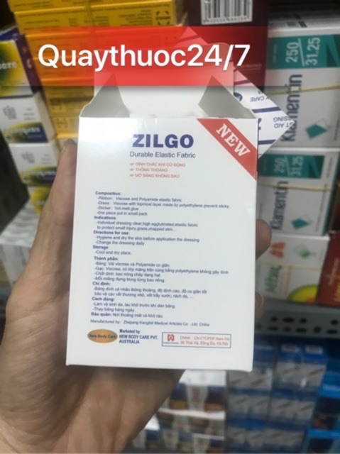 BĂNG DÁN ZILGO BẢN TO (30 miếng)