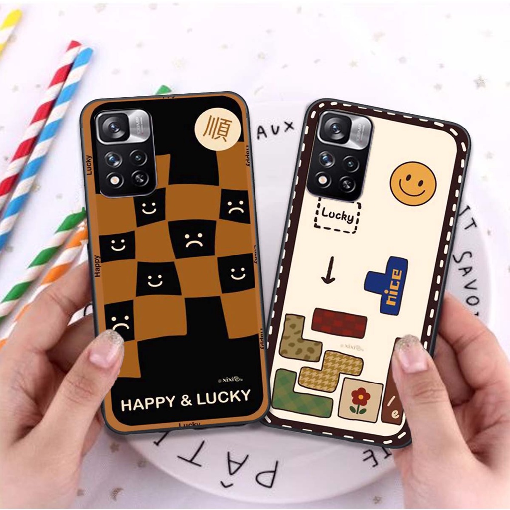 Ốp lưng Xiaomi Redmi Note 11 / Note 11S / RedmiNote 11 Pro 5G hoạ tiết caro đáng yêu