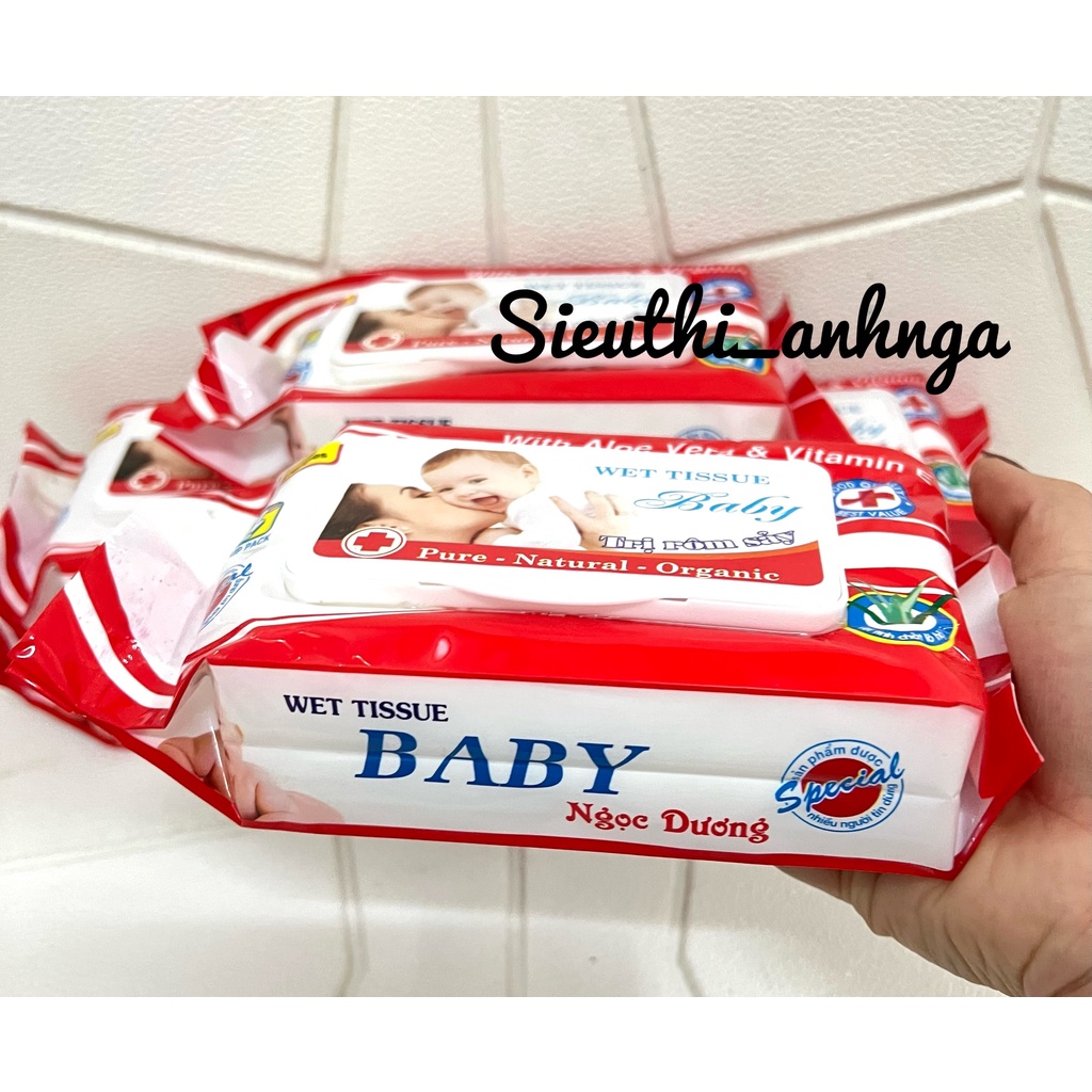 Giấy Ướt Baby Ngọc Dương Bịch 100 Tờ