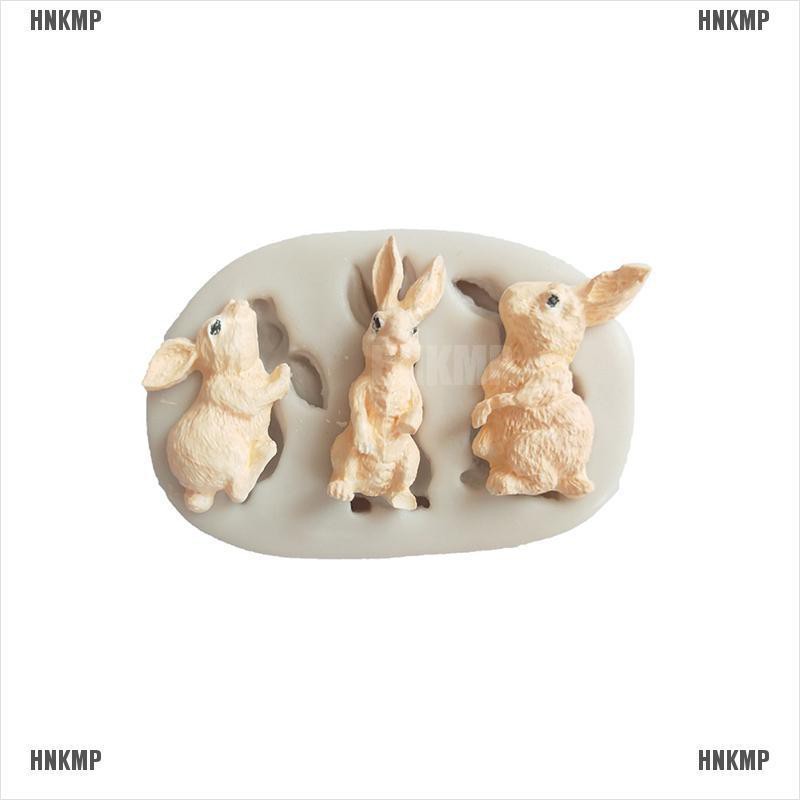 Khuôn silicone làm bánh hình thỏ xinh xắn