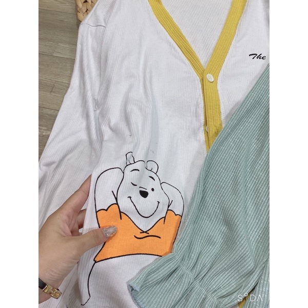 Bộ ngủ tiểu thư Bộ pijama len tăm phối bèo Bộ pyjama Pizama