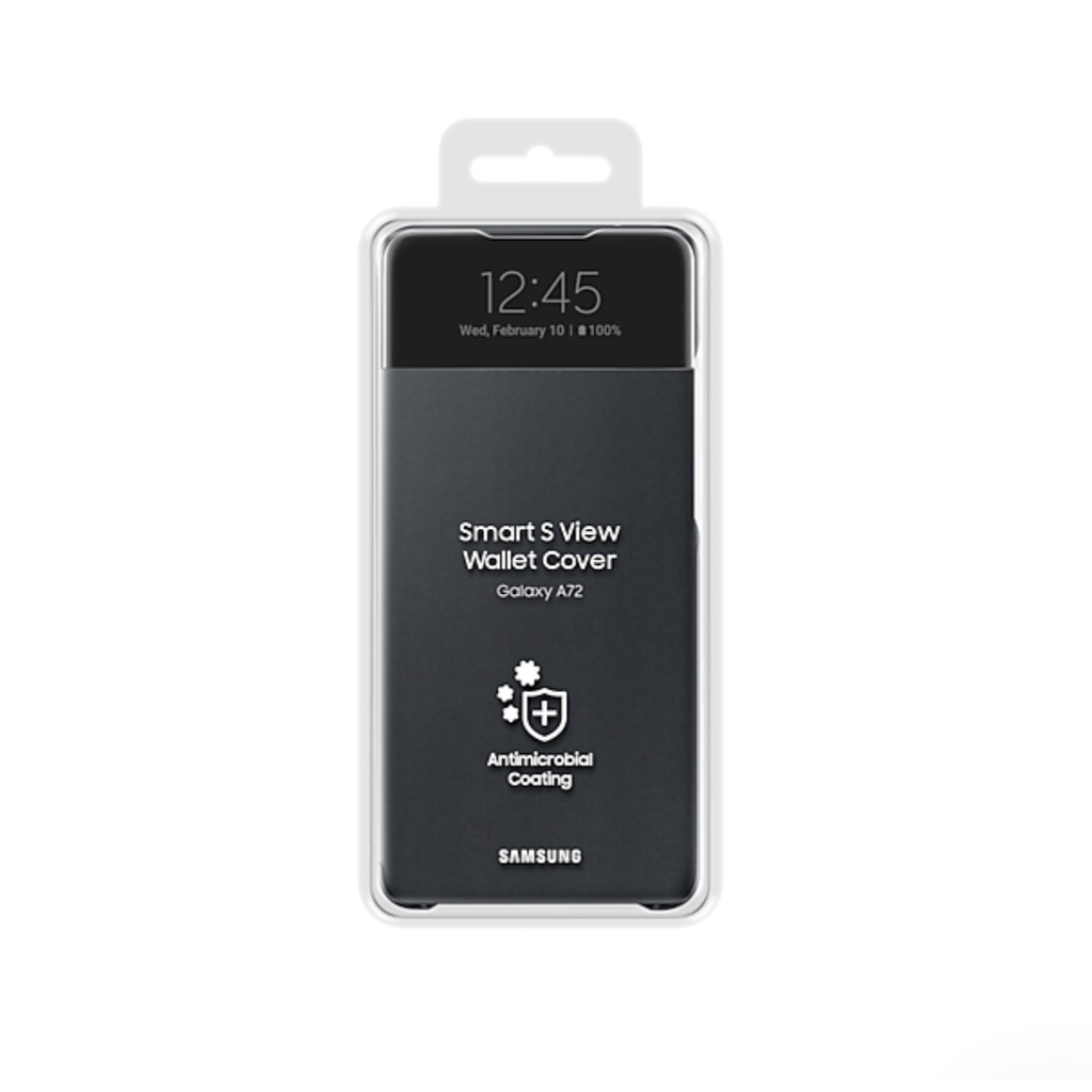 Bao Da Samsung Galaxy A72 Smart S View Wallet Cover - Hàng Chính Hãng Nguyên Seal