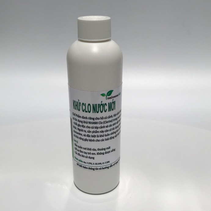 Dung Dịch Khử Clo Nước Máy Cho Hồ Cá Cảnh, Bể Thủy Sinh Lọ 230ml