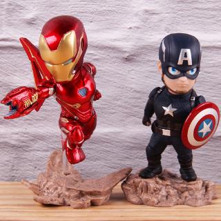 Đồ chơi mô hình nhân vật Iron Man Mark L/Captain America trong Avengers Endgame mini