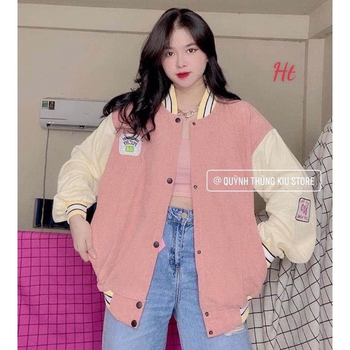 Áo Bomber/ Áo khoác nhung tăm Cầu Vồng DepEnd