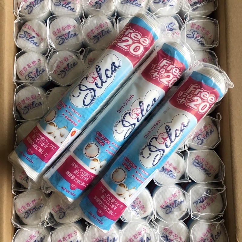 BÔNG TẨY TRANG SLICA 140 miếng
