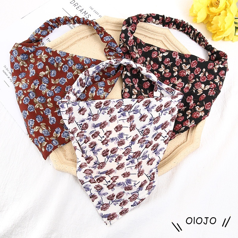 Khăn Turban Đeo Đầu Họa Tiết Hoa Thời Trang Phong Cách Bohemia Cho Nữ