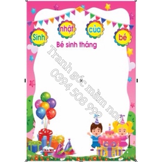 Decal mầm non- chúc mừng sinh nhật
