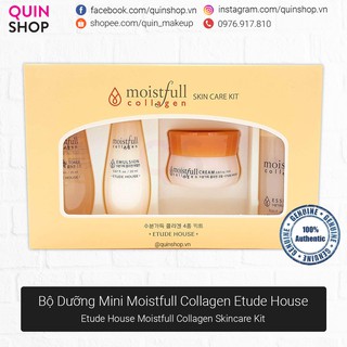 Bộ Dưỡng Ẩm Da Mini Etude House Moistfull Collagen Skincare Kit