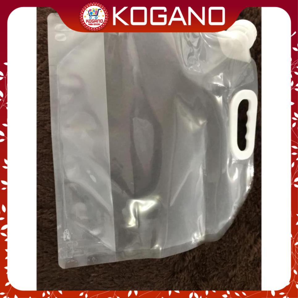 Bình đựng nước 5 lít KOGANO túi đựng nước gấp gọn đi du lịch, dã ngoại tiện dụng HG-001196