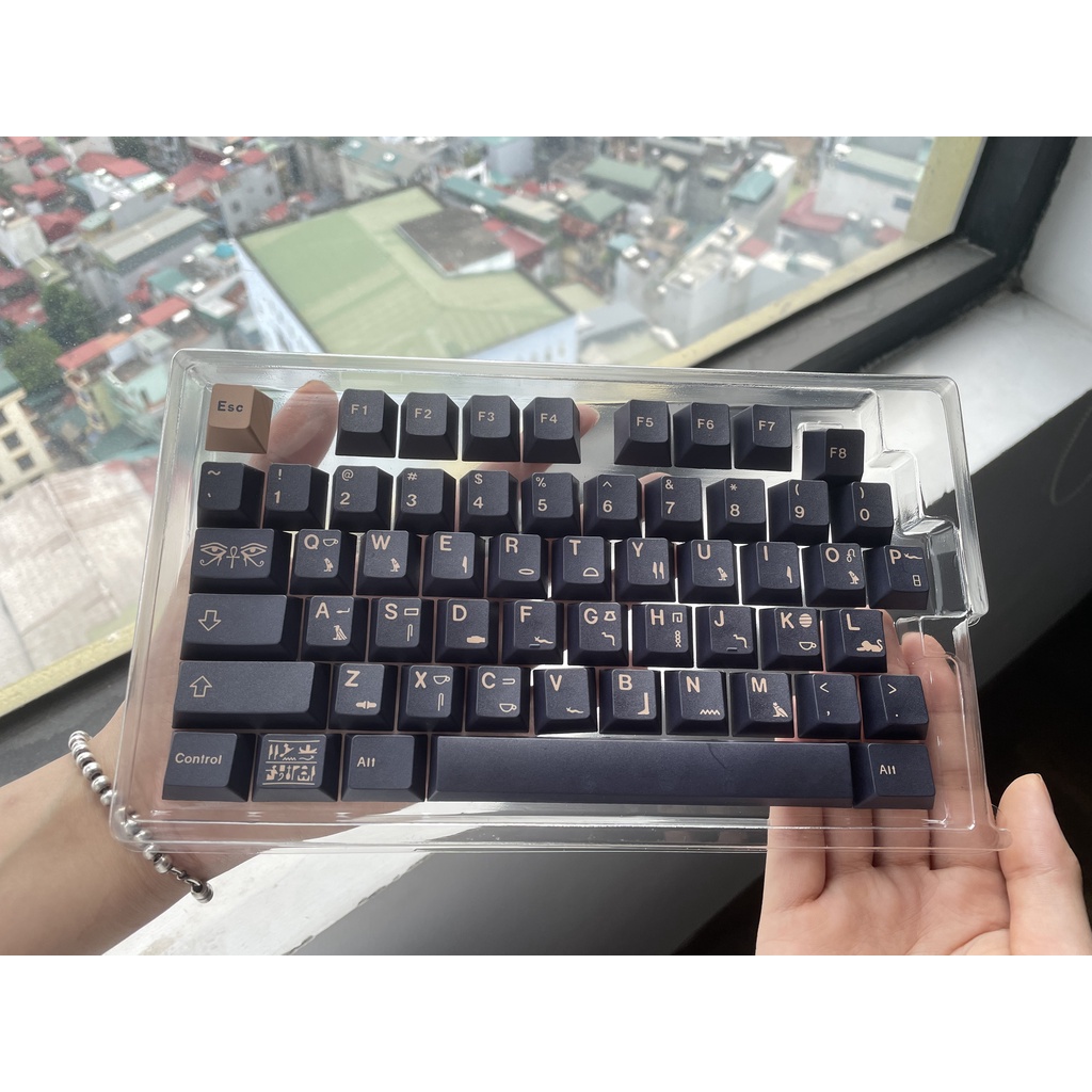 Keycap Cho Bàn Phím Cơ GMK Pharaoh Thick PBT Cherry Profile 129 Phím