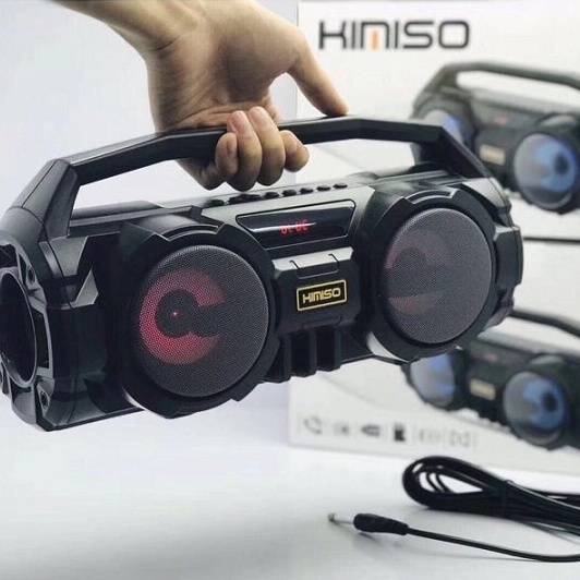 Loa Bluetooth Kimiso KM S1 - Loa Bluetooth Karaoke Tặng Kèm Mic , Đèn Led Sống Động Pass Cực Khỏe - Bảo Hành 12 Tháng