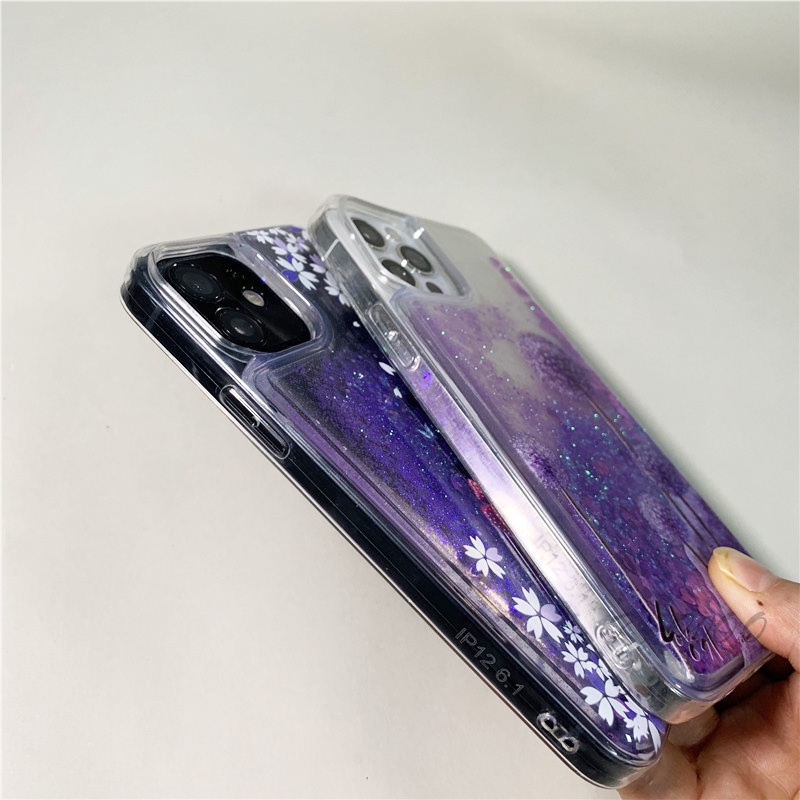 Ốp Điện Thoại Cát Chảy Kim Tuyến Họa Tiết Bướm Cho iPhone 13 Pro MAX 12 Pro 11 X XR XS MAX 7 8 Plus 6 6S SE 2020
