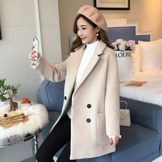Áo khoác dạ nữ kiểu dáng Hàn Quốc