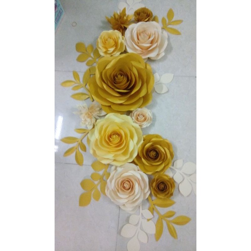 Set hoa giấy backdrop