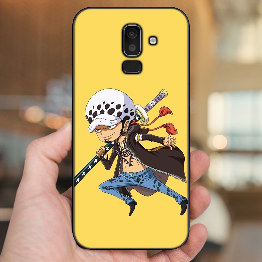 Ốp lưng Samsung J8 viền đen in hình Law One Piece