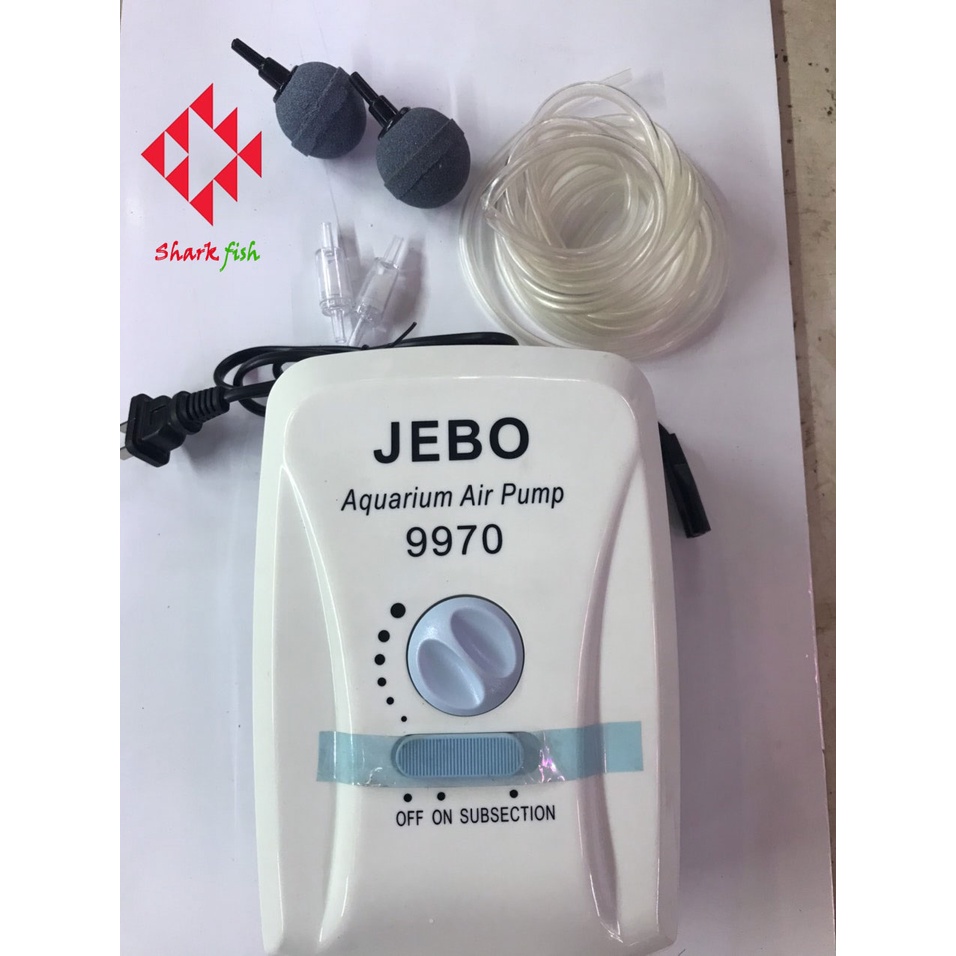 Máy oxi tích điện jebo 9970 cho hồ cá canhr2 vòi-máy sủi oxy tích điện jebo 9970 êm cho hồ cá