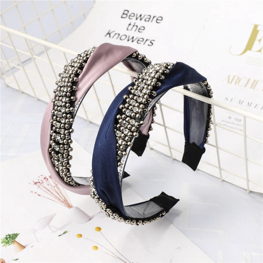 Băng đô cài tóc đính hạt phong cách Hàn Quốc thời trang cho nữ