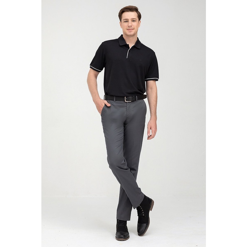 Áo thun cổ bẻ tay ngắn phối viền , chuẩn form, sang trọng, thanh lịch John Henry - KS22SS38T-SCWK
