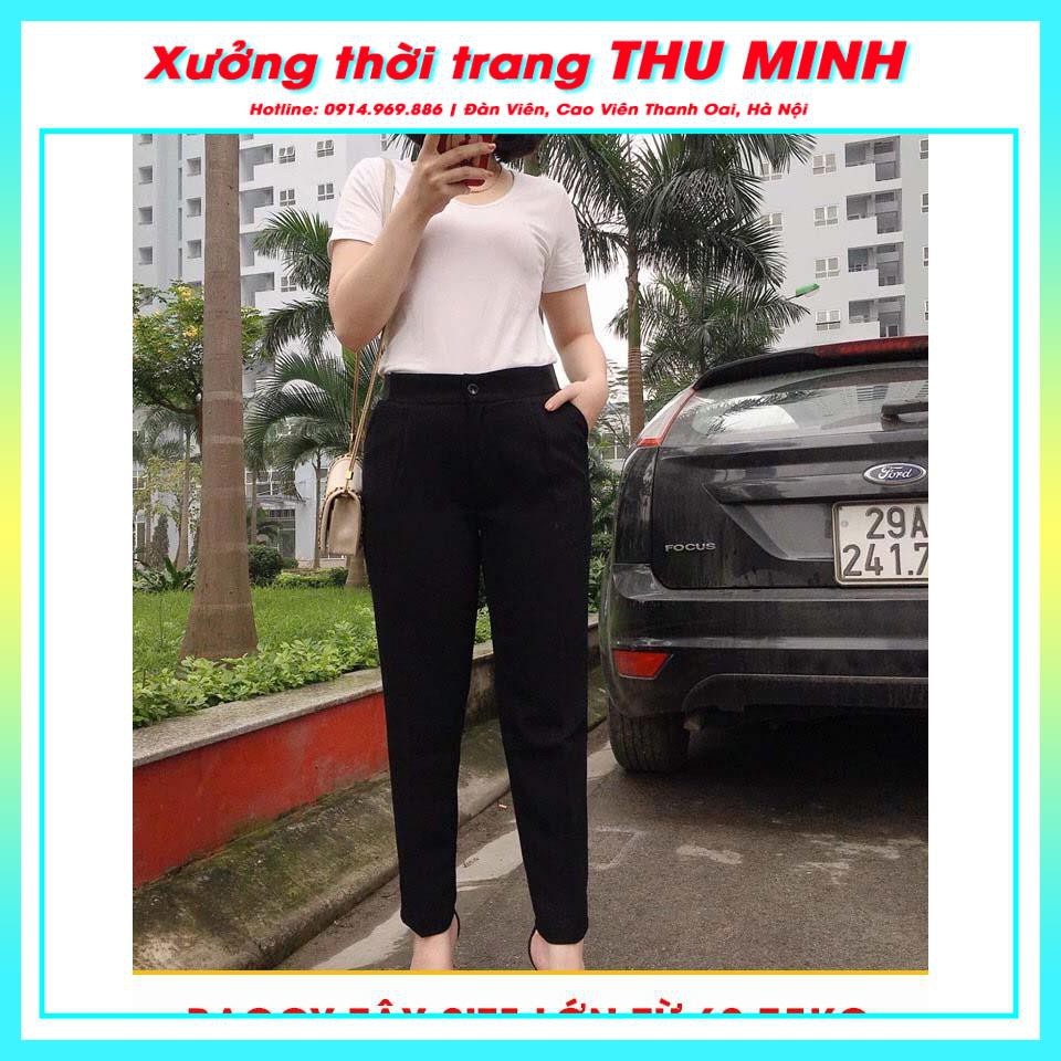 QUẦN BAGGY TÂY SIZE LỚN, FORM RỘNG BIG SIZE, VẢI ĐẸP 40-75kg Q2D09