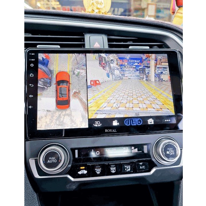 Màn hình DVD Android Carfu liền camera 360 cho xe Hyundai mới nhất