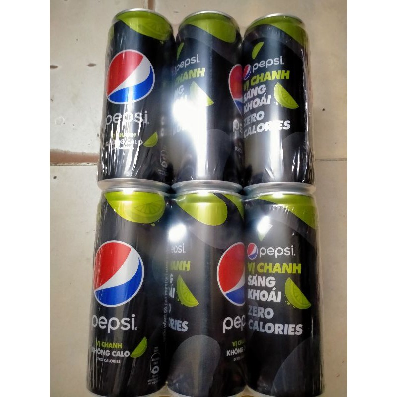 1 lốc pepsi chanh ko calo