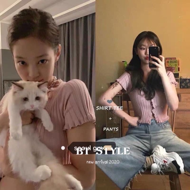 Áo croptop ôm, kiểu đẹp, viền bèo nhún, hàng cao cấp, giao hàng nhanh, freeship