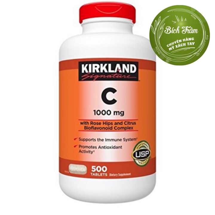 Viên uống Vitamin_C_KIRKLAND 1000mg Mỹ