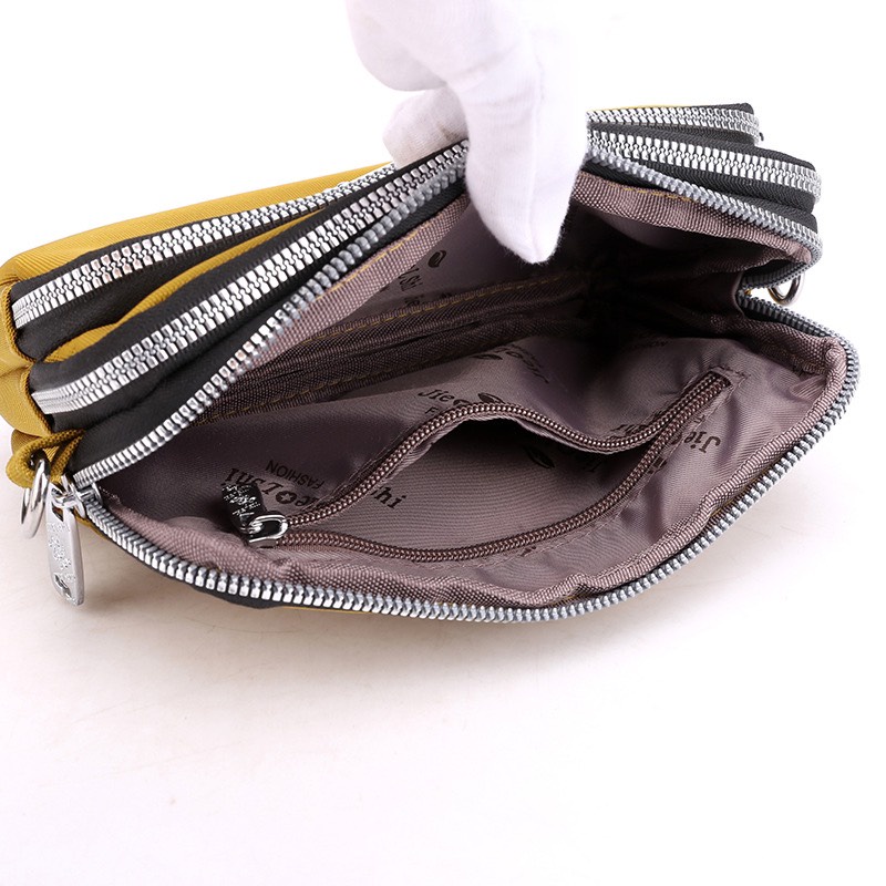 Ví clutch cầm tay nữ dự tiệc dáng dài màu đen nhiều ngăn thời trang UYÊNVÂN 88123