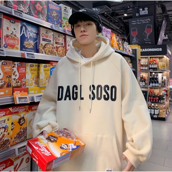 Áo Hoodie In Chữ Đơn Giản Thời Trang Dành Cho Nam Nữ áo hoodie unisex form rộng áo hoodie dày dặn