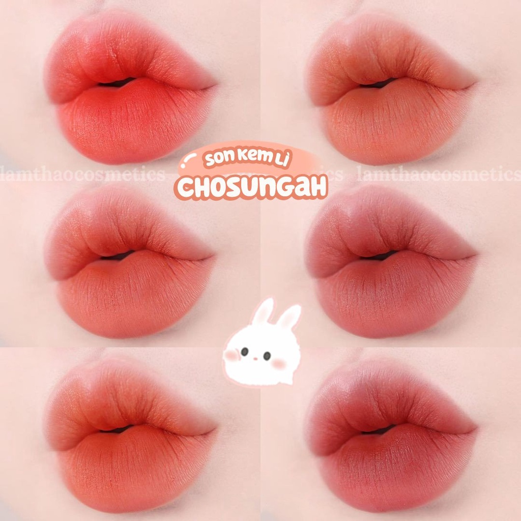 [DATE 10/2023] Son Kem Lì Chosungah Zerogram Satin Velvet Lip Tint