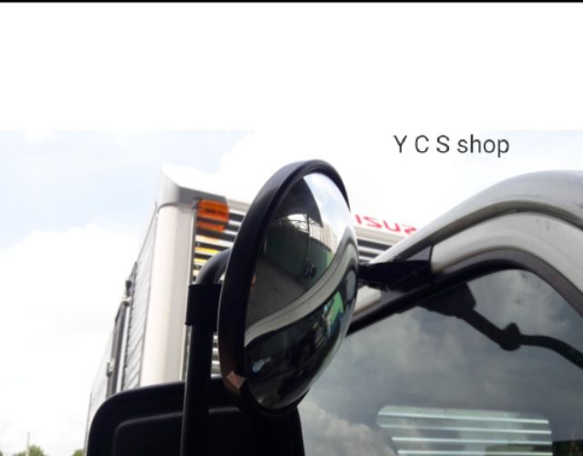 Kính gương hậu tròn lồi TO gắn được xe máy và xe tải(1cái)