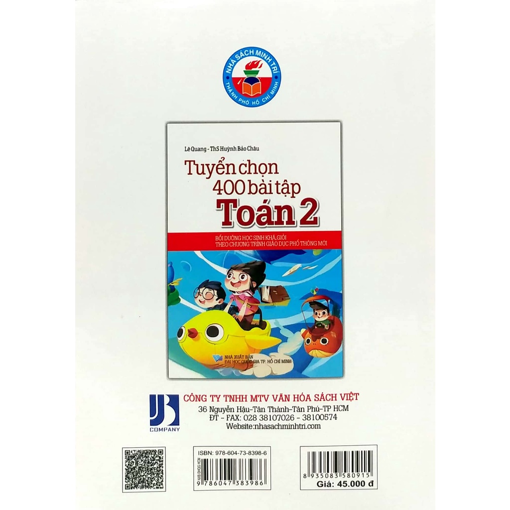 Sách Tuyển Chọn 400 Bài Tập Toán 2