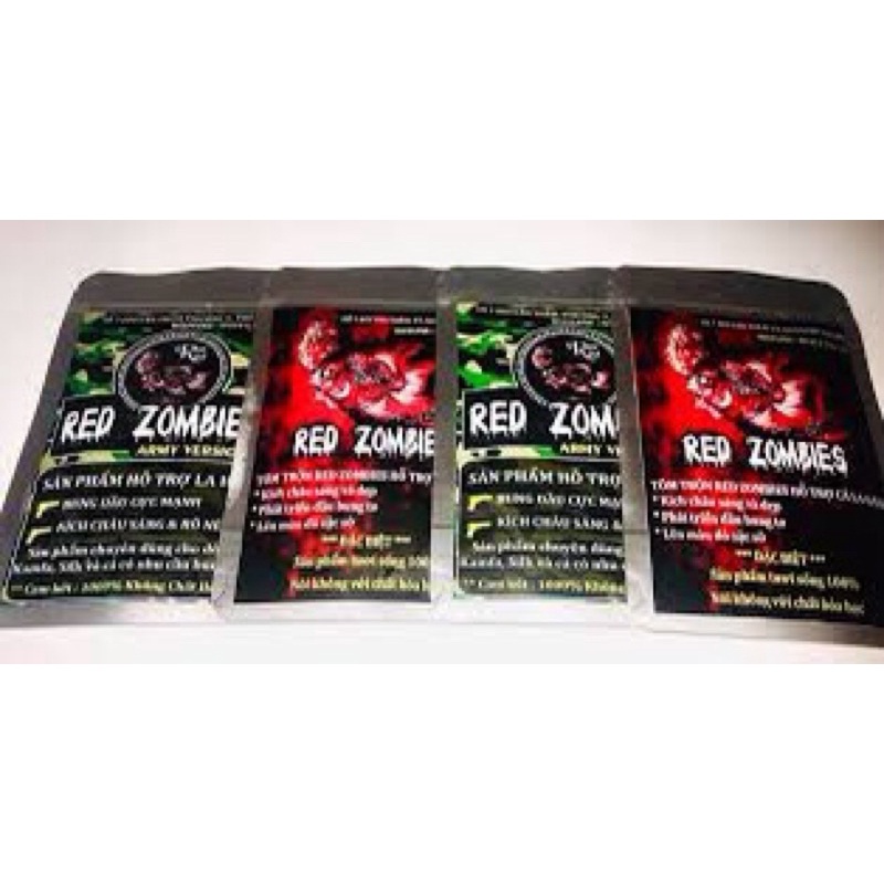 Tôm trộn Red Zombies - Hỗ trợ đầu màu châu cho cá la hán | Thức ăn lên màu cho cá cảnh