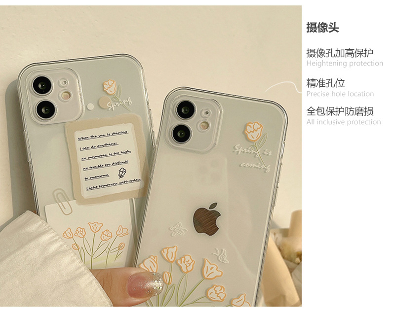 Ốp Điện Thoại In Hình Hoa Dành Cho Iphone 11promax / X / 8plus / 12pro | BigBuy360 - bigbuy360.vn