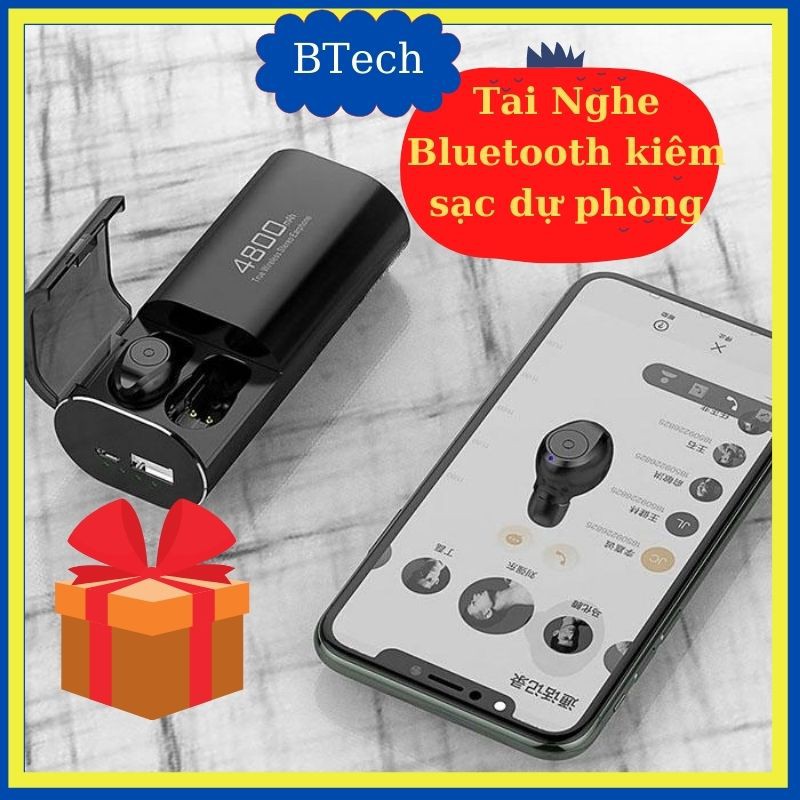 [Mua 1 Được 2]Tai Nghe không dây S11 Tai nghe Bluetooth F9 Cho ĐT táo Samsung Oppo Tặng Giá Đỡ ĐT