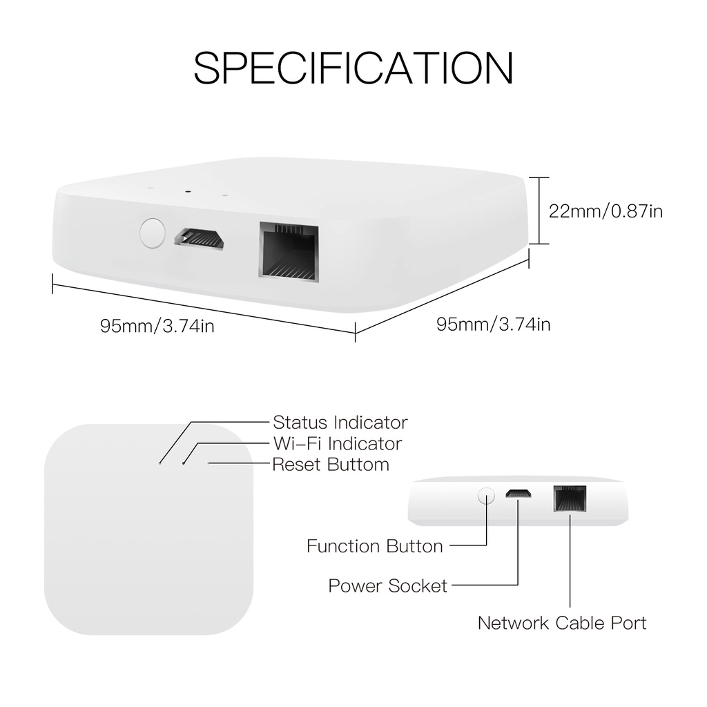 Bộ Hub Chia Nhiều Cổng Thông Minh Điều Khiển Bằng Giọng Nói Qua Alexa Google Home