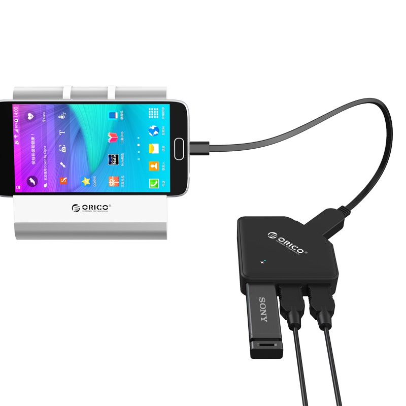 Đầu đọc thẻ nhớ ORICO TF / SD USB3.0 5gbps 5 cổng OTG chuyên dụng cho Laptop (C3TS) ORICO
