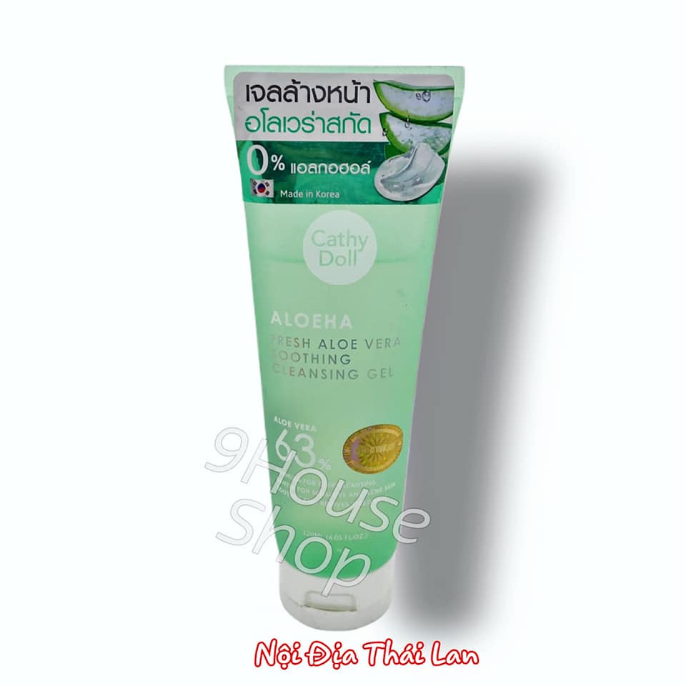 01 Tuýp Gel Rửa Mặt Cathy Doll Smoothing Cleansing Gel Thái Lan 120ml