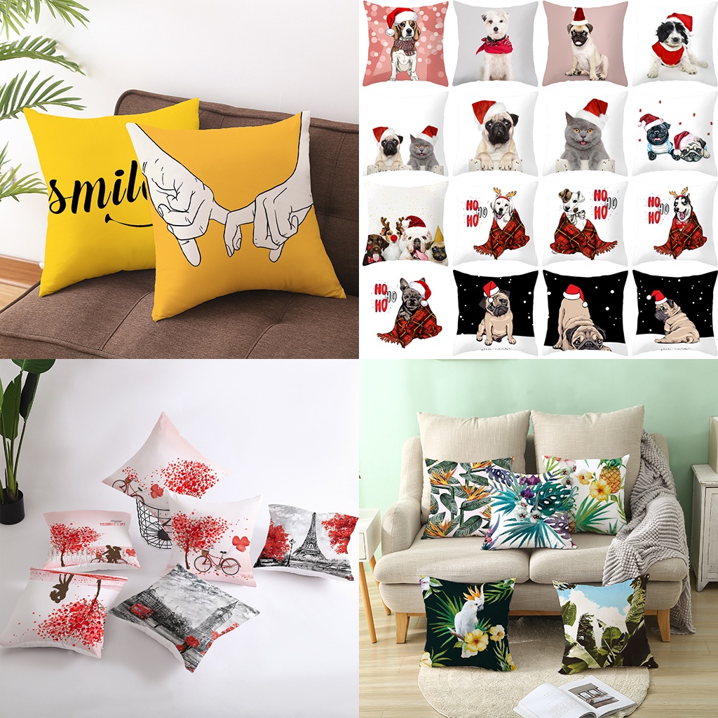 Vỏ gối vuông sofa, vỏ gối tựa lưng, vỏ gối sofa kích thước 45x45cm (KHÔNG kèm lõi)