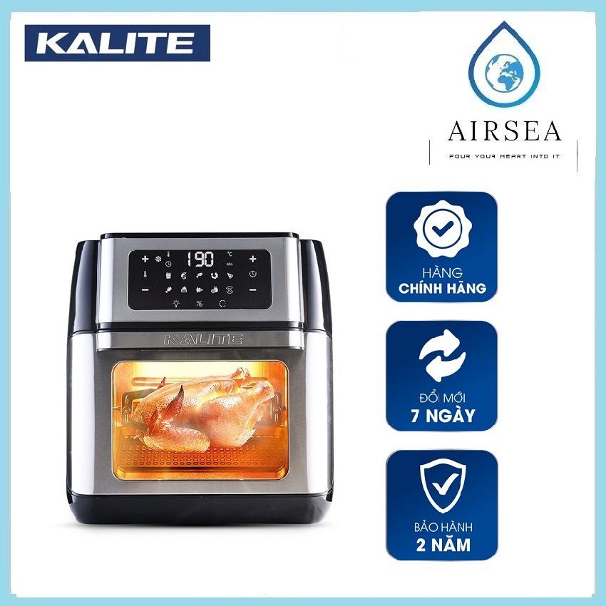 Nồi Chiên Không Dầu Kalite Q10, Công Suất 1800W, Dung Tích 10L, Hàng Chính Hãng