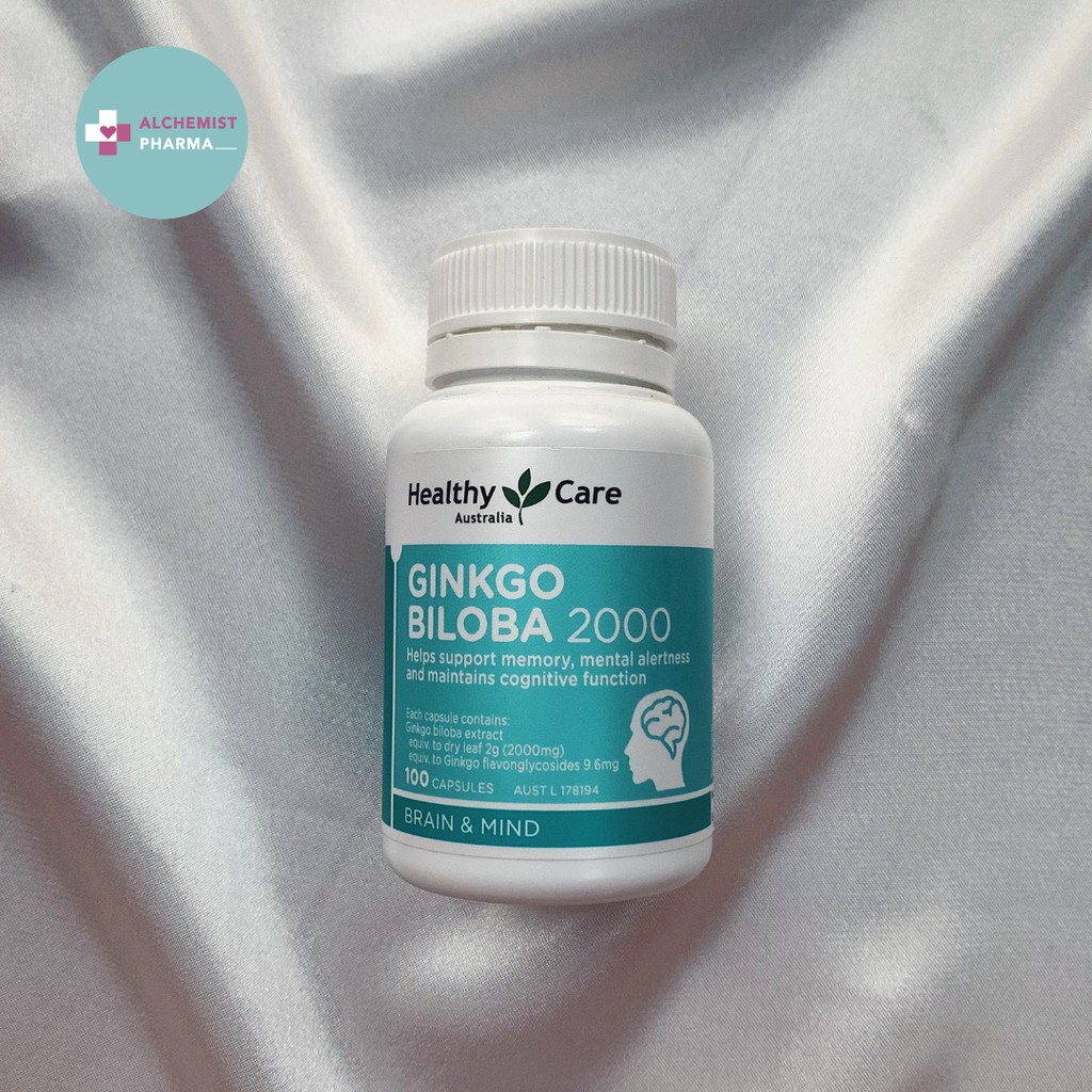 VIÊN UỐNG BỔ NÃO HEALTHY CARE GINKGO BILOBA ÚC 100 VIÊN