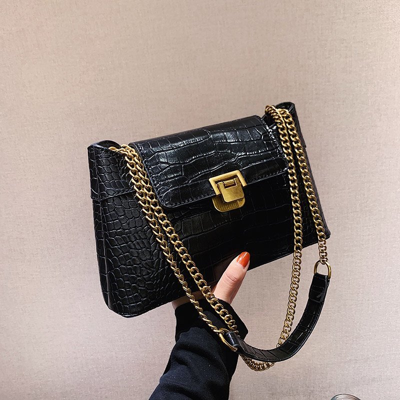 Túi xách IELGY giả da cá sấu phong cách sang trọng thời trang cho nữ