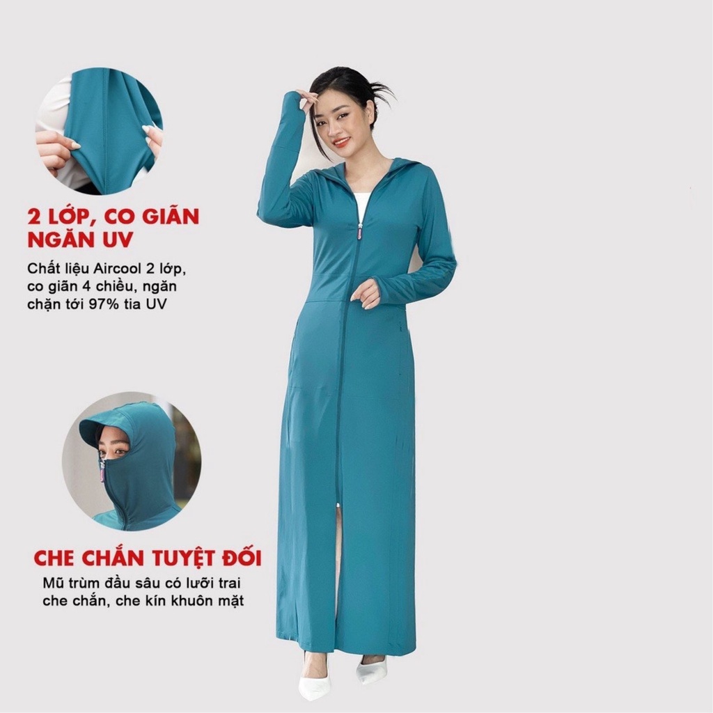Áo chống nắng toàn thânXẢ LỖ ÁO 2 LỚPáo chống nắng nữ siêu DÀY DẶN mẫu mới thời trang, chống nắng TOÀN THÂN