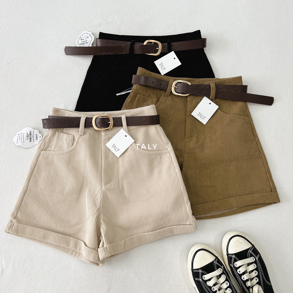 Quần short nhung kèm nịt TALY Q090313