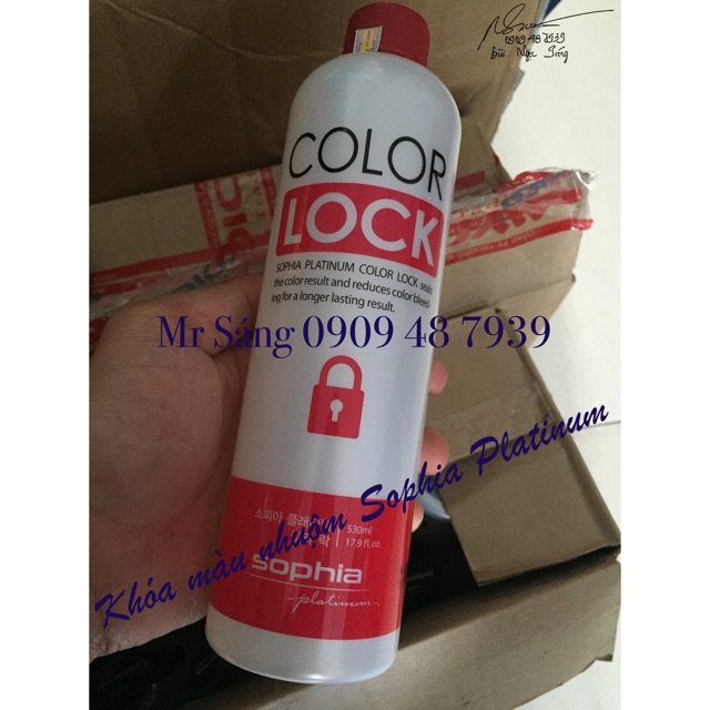 Khóa màu tóc nhuộm Sophia Platinum Color Lock 530ml