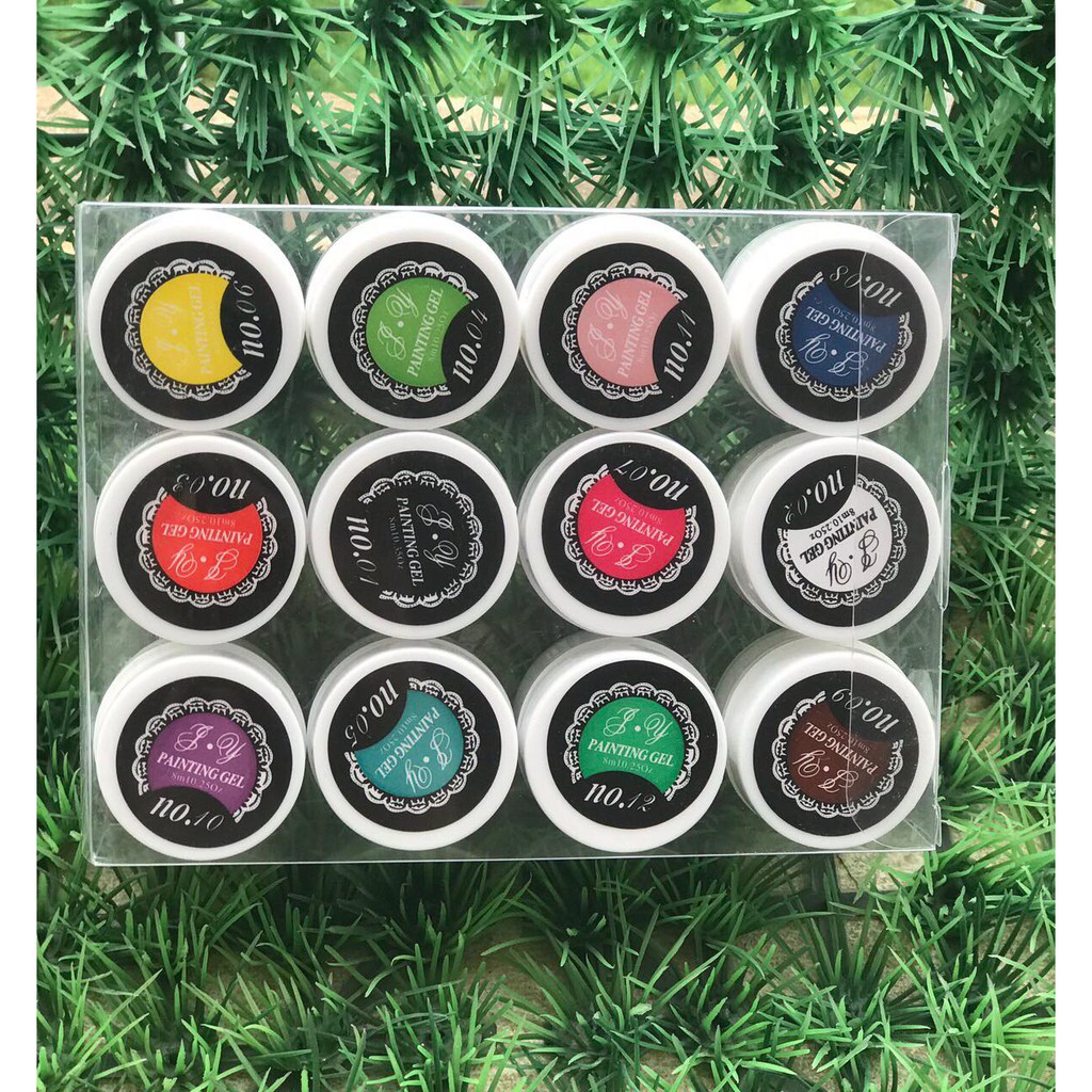 gel vẽ set 12 màu